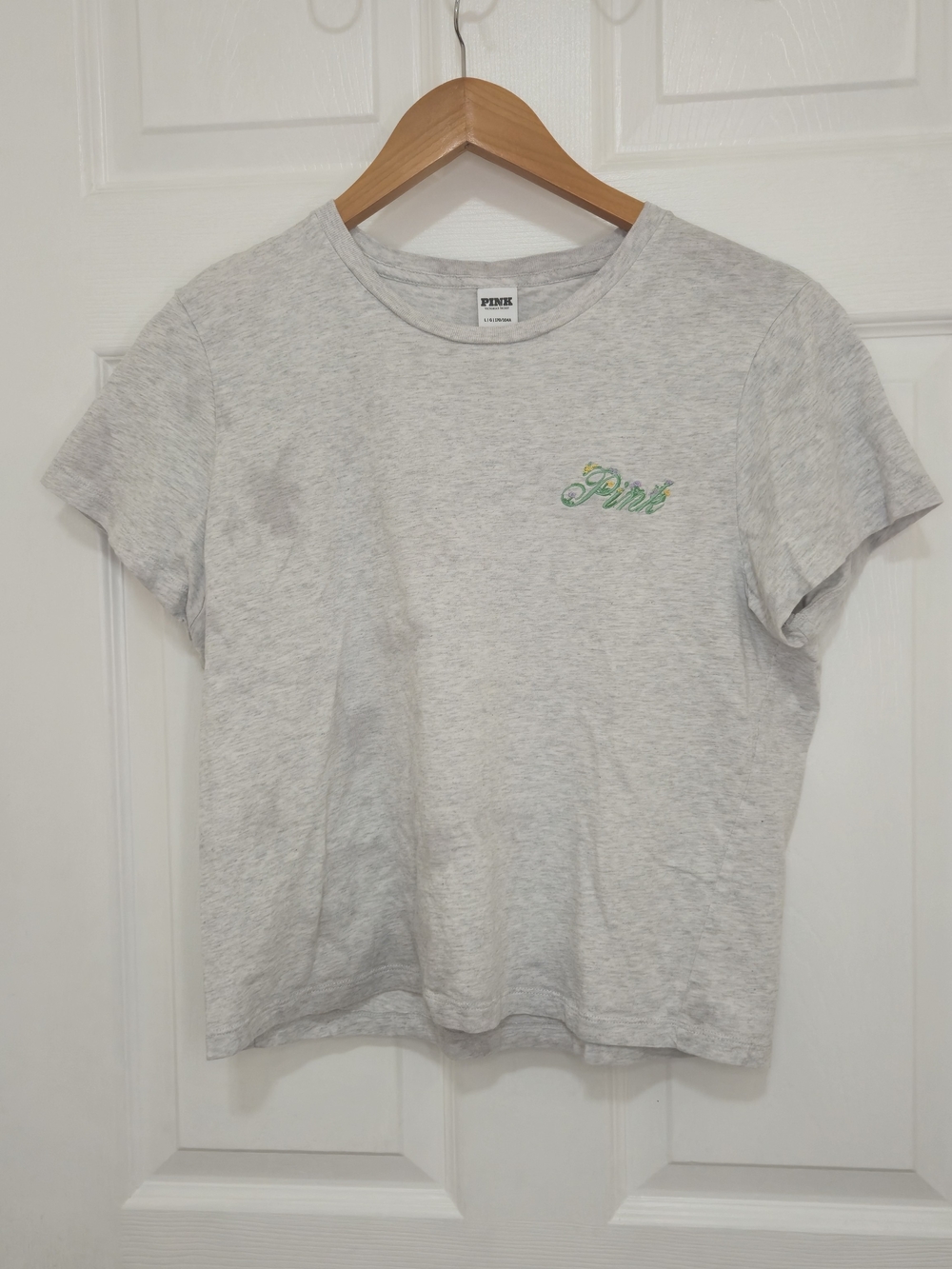 PINK Victoria's Secret Heather Gray Crewneck Tee
